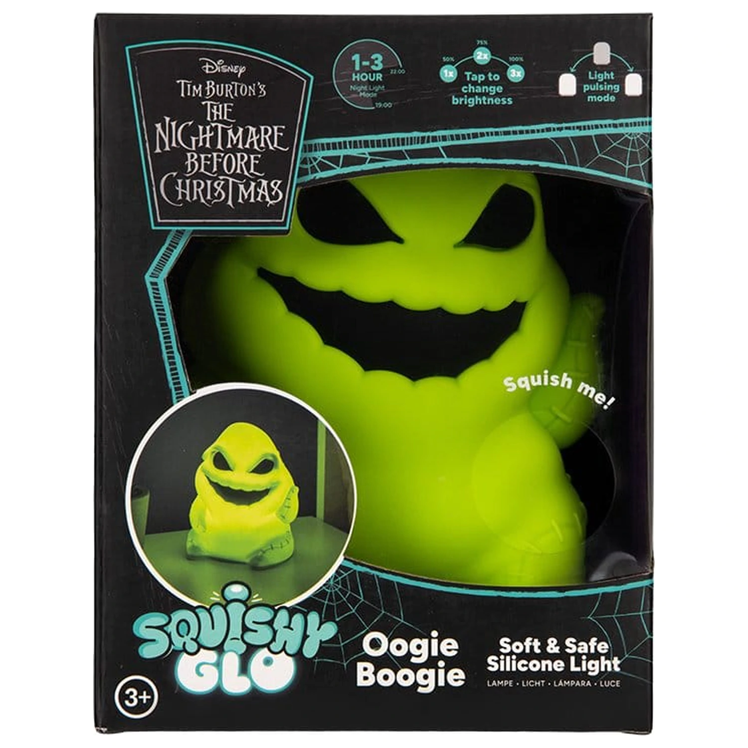 Nightmare Before Christmas SquishyGlo Silicon Light Oogie Boogie 16 cm product photo