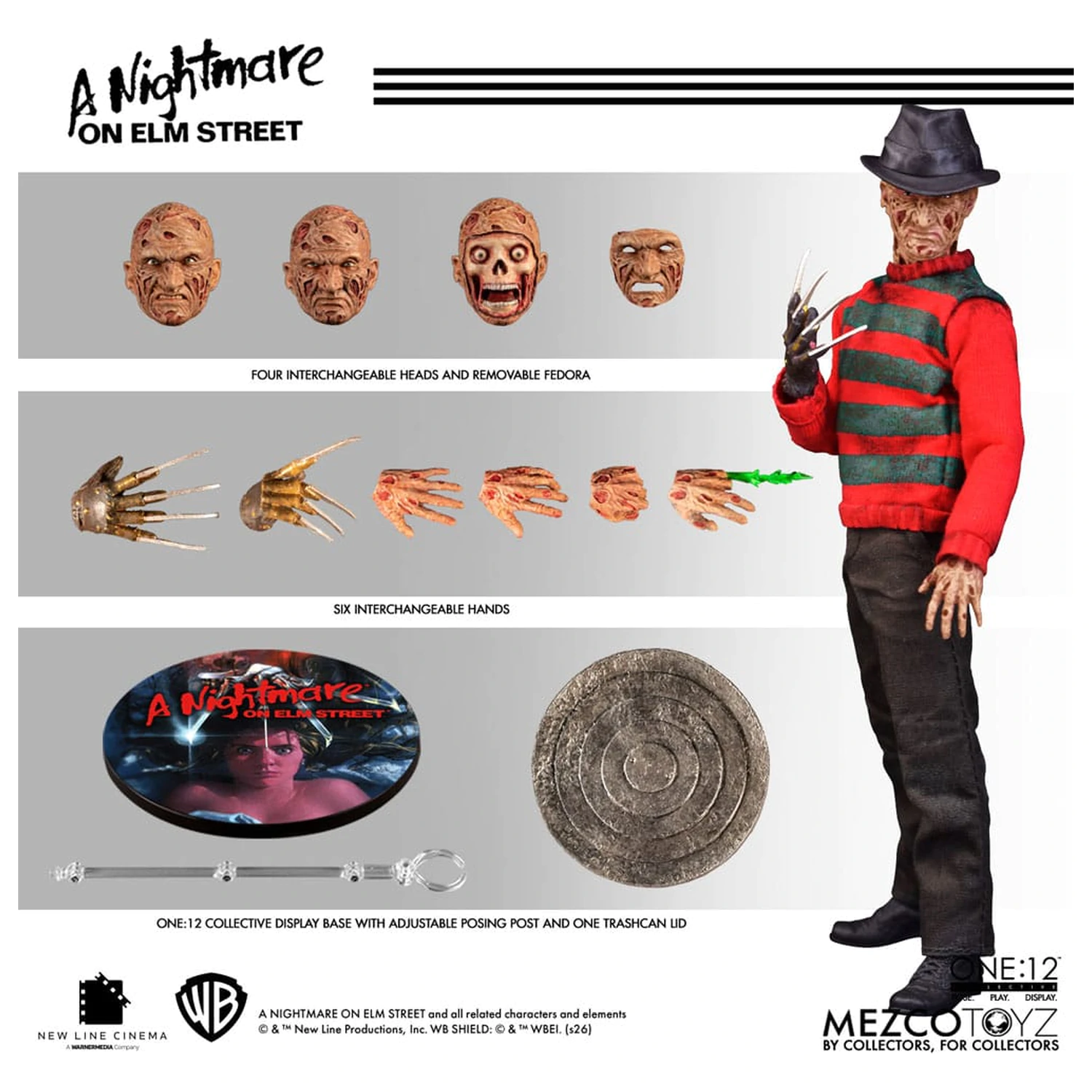Nightmare On Elm Street Action Figure 1/12 Freddy Krueger 17 cm product photo