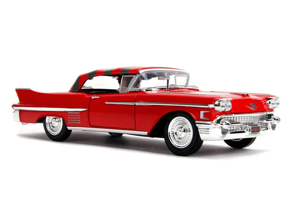 Nightmare on Elm Street Diecast Model American Horror Rides 1/24 1958 Cadillac with Figure product photo