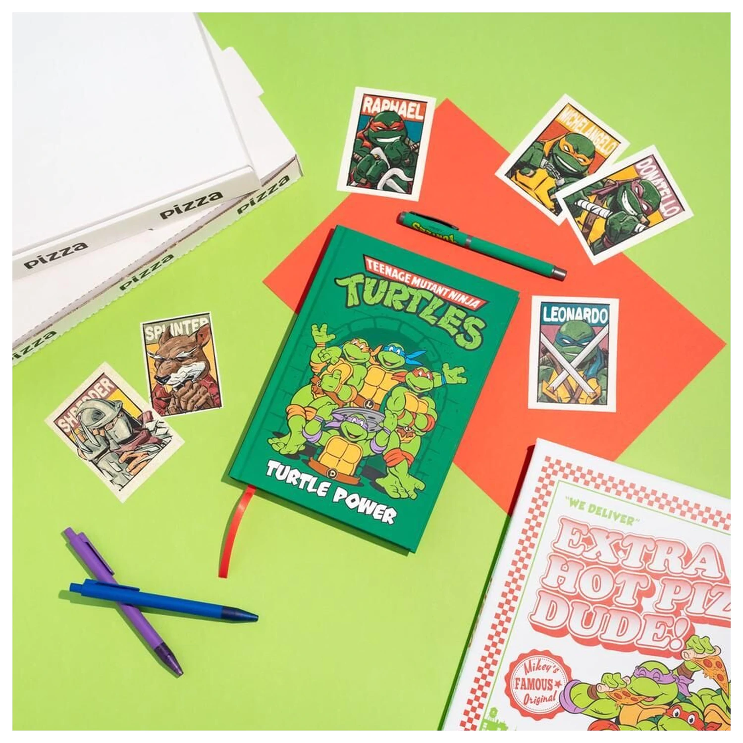 Ninja Turtles A5 notebook + pen product photo