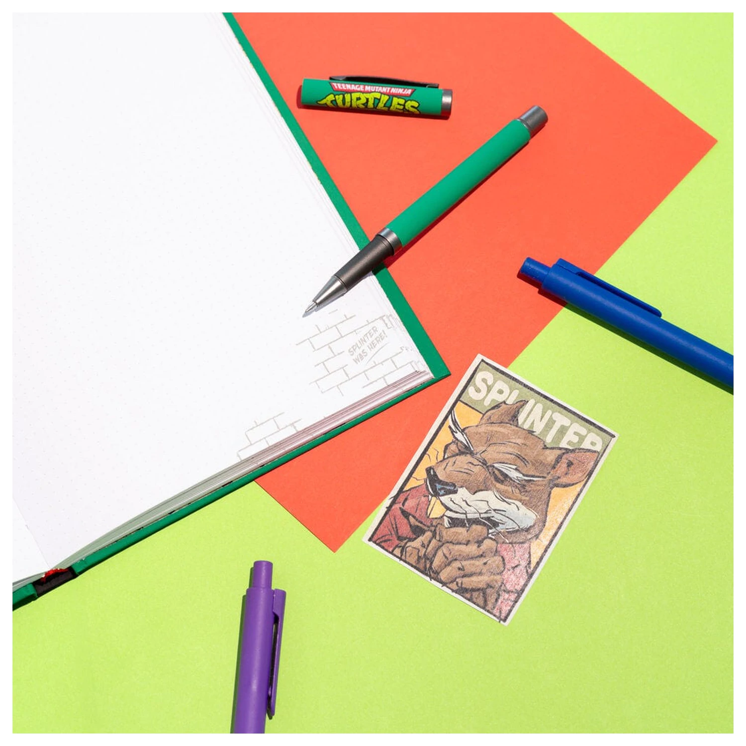 Ninja Turtles A5 notebook + pen product photo