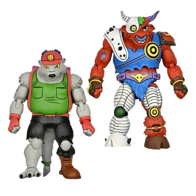 Ninja Turtles Dirtbag and Groundchuck Scale Action set figure 18cm product photo