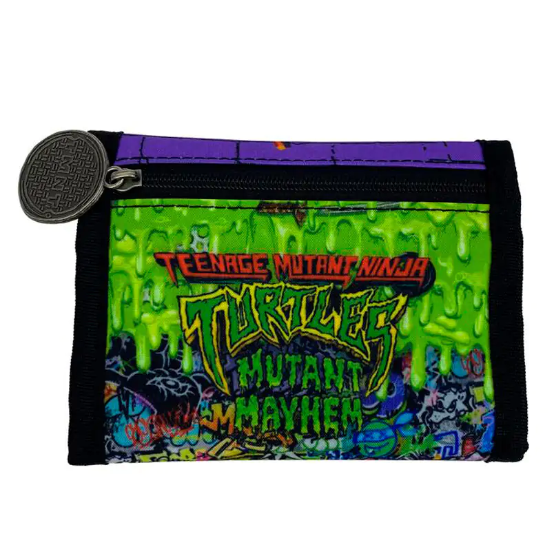 Ninja Turtles Mutant Mayhem wallet + keychain set product photo