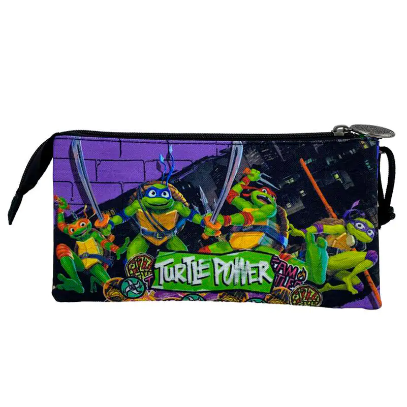 Ninja Turtles Mutant Mayhem triple pencil case product photo