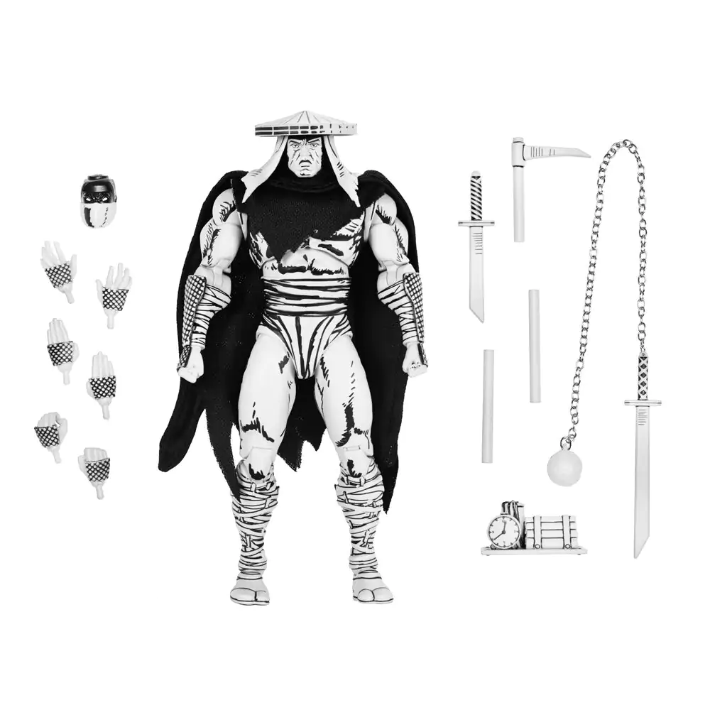 Ninja Turtles Teenage Mutant Foot Elite Assassin Black &amp; White figure 18cm product photo