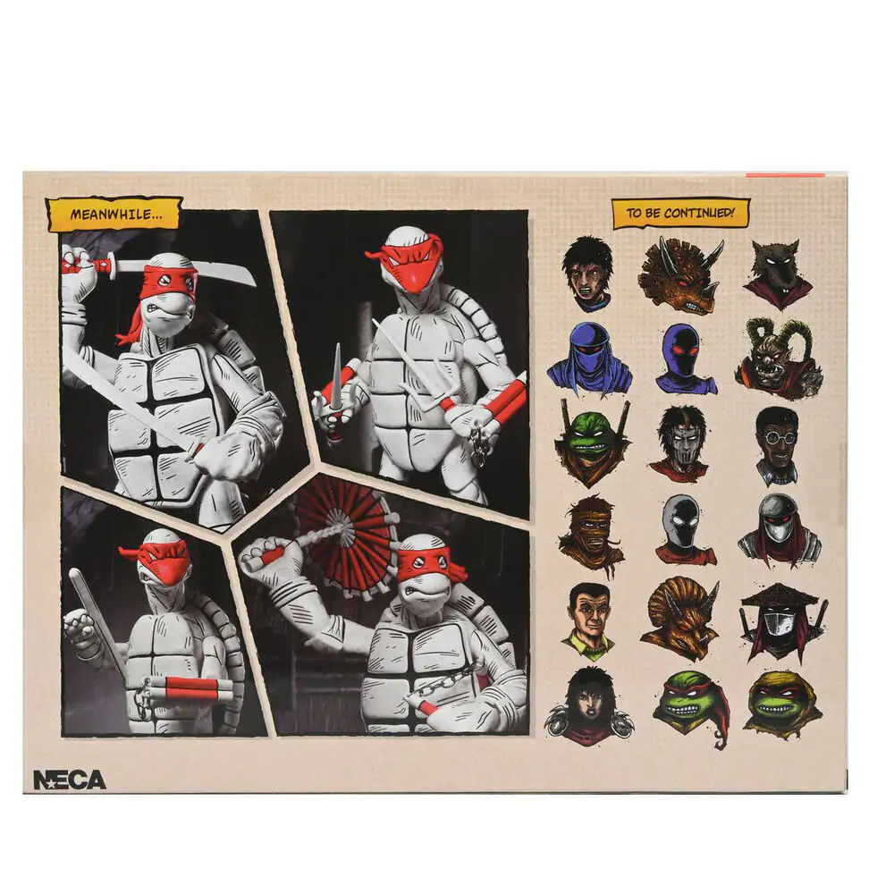 Ninja Turtles Teenage Mutant Ninja The Firts Turtles Black & White pack 2 figures 18cm product photo