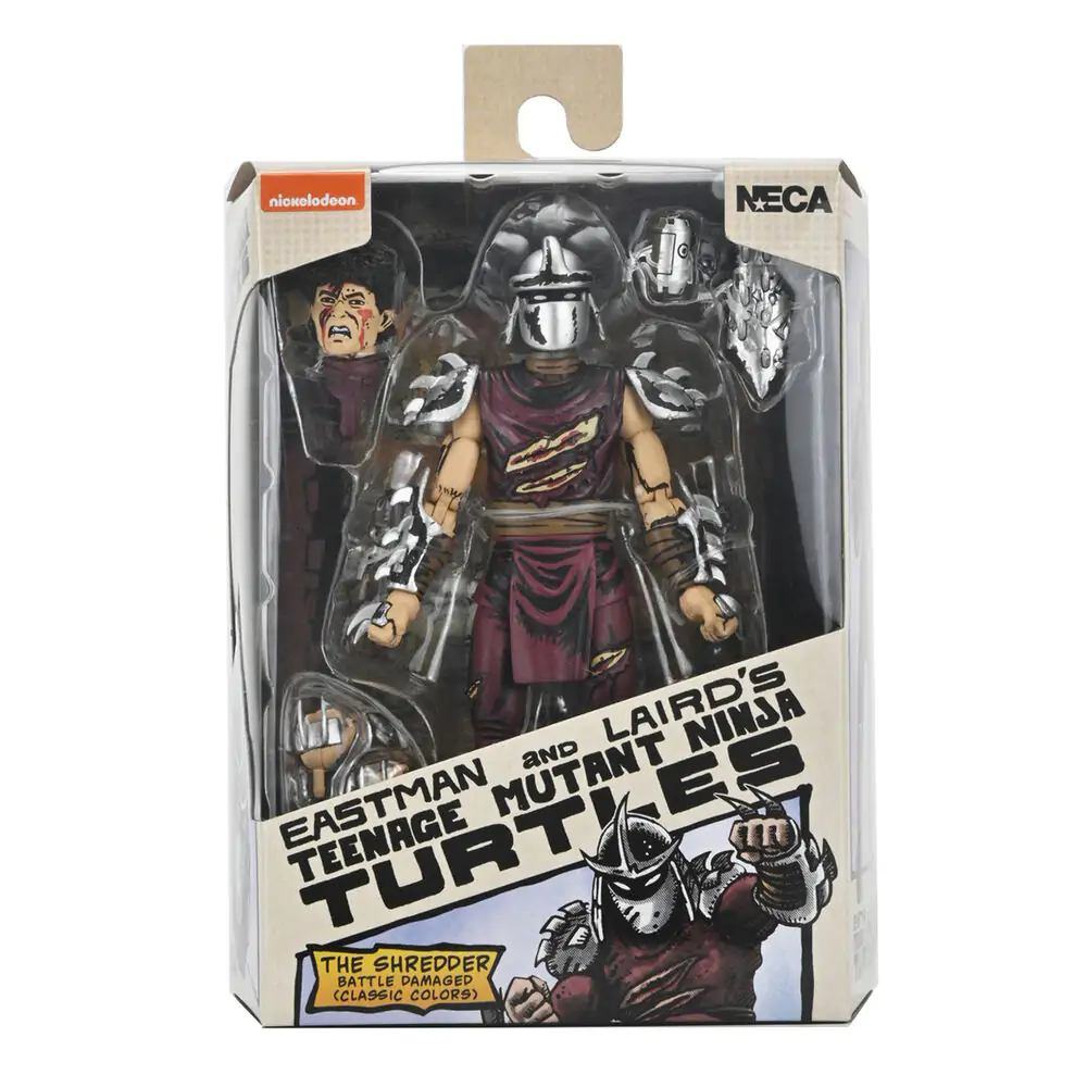 Ninja Turtles Teenage Mutant The Sheredder Battle Damaged figure 18cm product photo