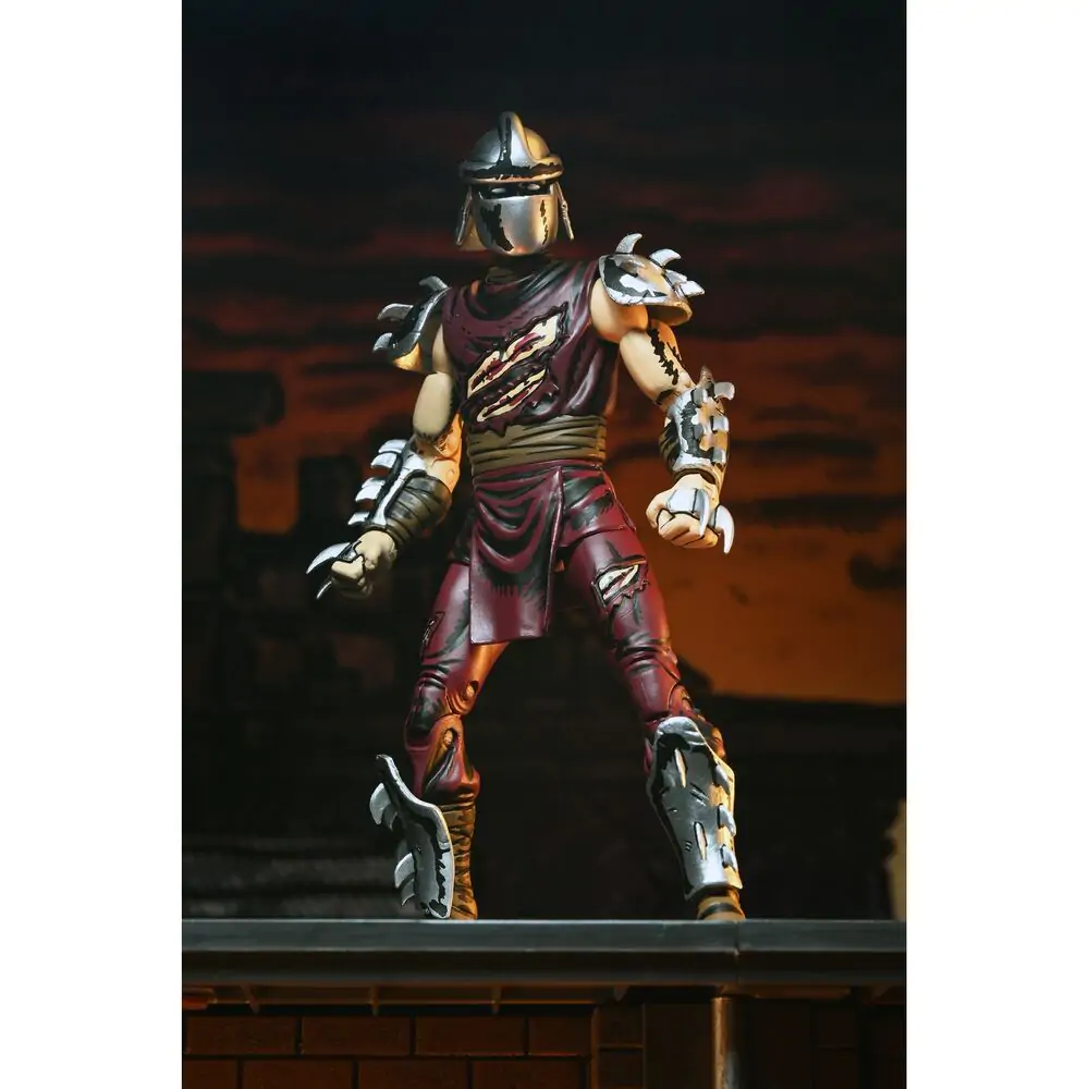 Ninja Turtles Teenage Mutant The Sheredder Battle Damaged figure 18cm product photo