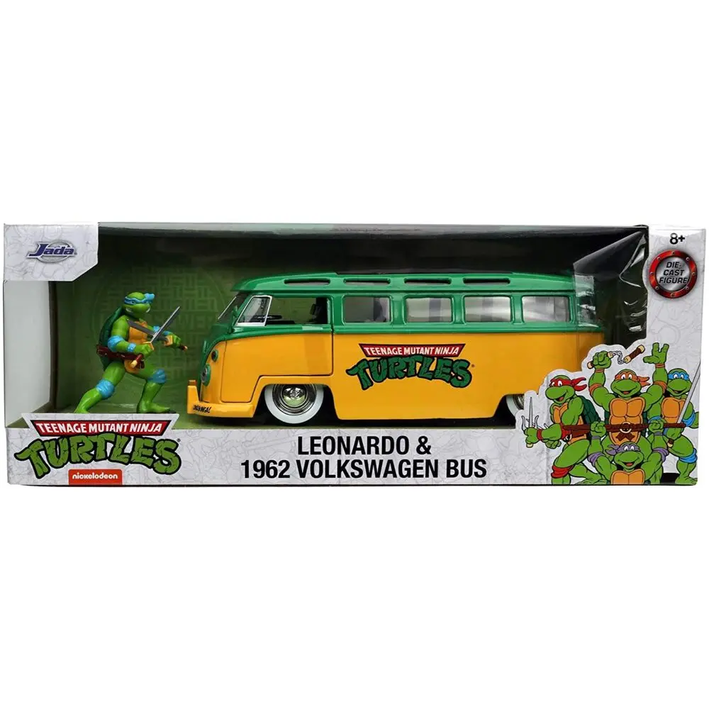 Teenage Mutant Ninja Turtles Diecast Model 1/24 1962 VW Bus Leonardo termékfotó