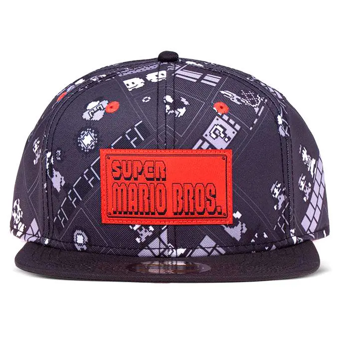 Super Mario Snapback Cap 8-bit AOP product photo