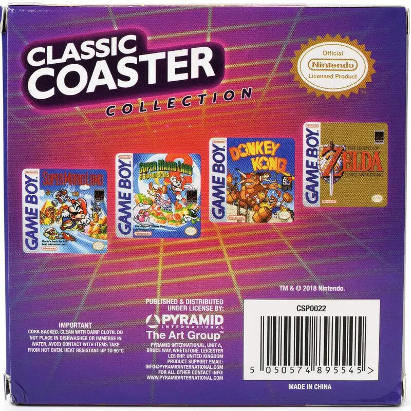 Gameboy Coaster 4-Pack Classic Collection product photo