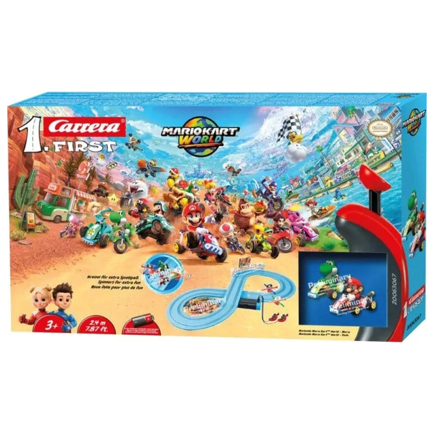 Nintendo Mario Kart Carrera First Race Track Set Mario Kart World Mario vs. Yoshi product photo