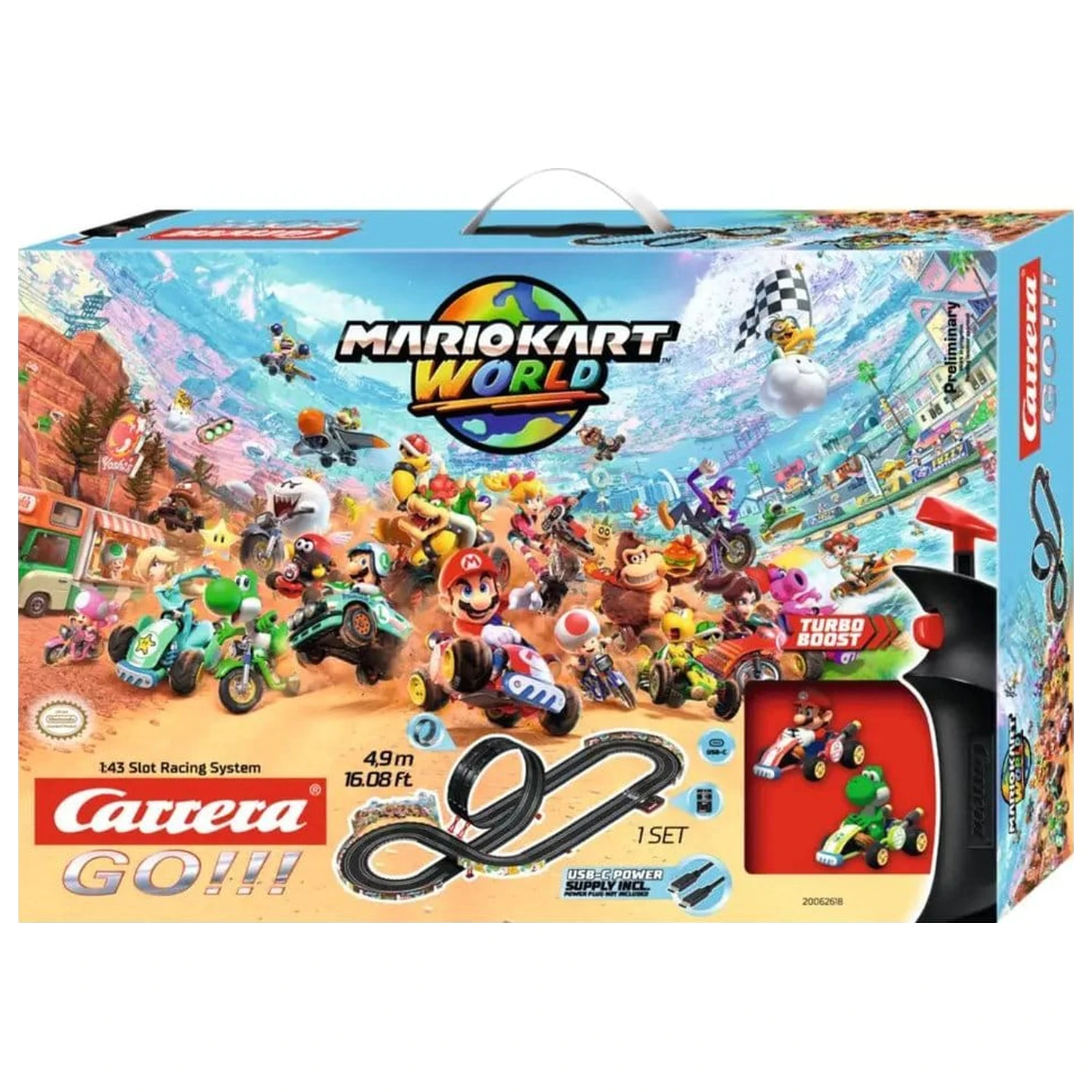 Nintendo Mario Kart Carrera GO!!! Race Track Set Mario Kart World product photo