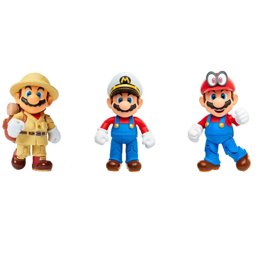 Nintendo Super Mario set 3 figures 10cm product photo
