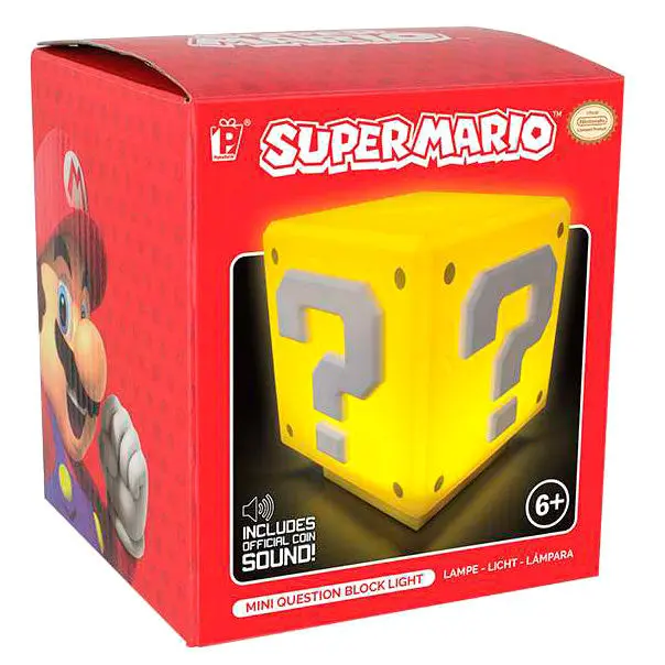 Super Mario Nightlight with Sound Question Block 8 cm termékfotó