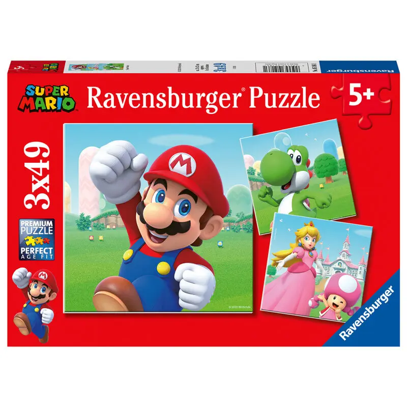Nintendo Super Mario Bros puzzle 3x49pcs product photo