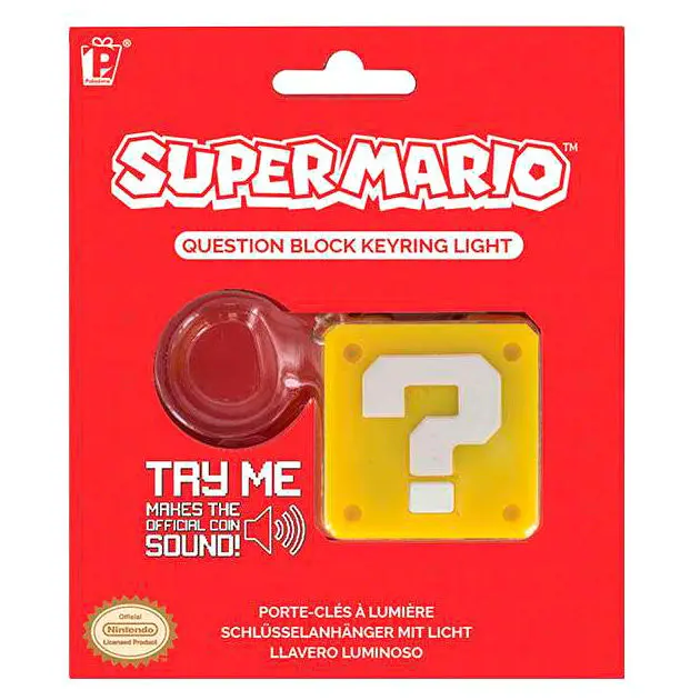 Nintendo Super Mario Bros Question Block keyring light product photo