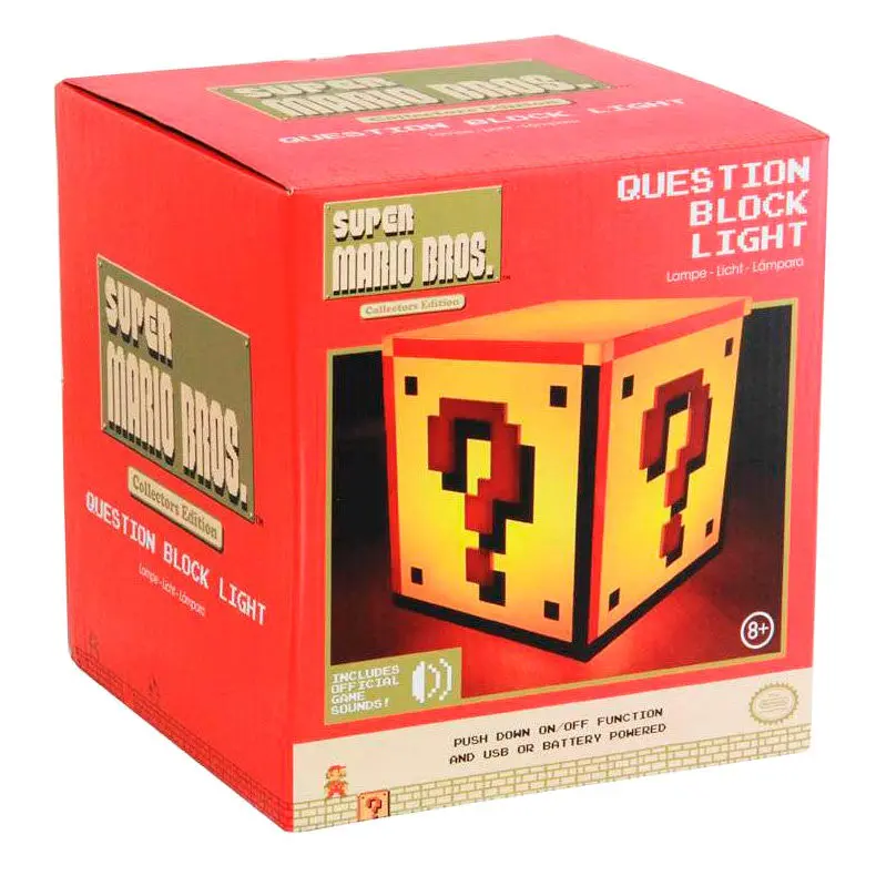 Super Mario Bros. Light Question Block 18 cm product photo