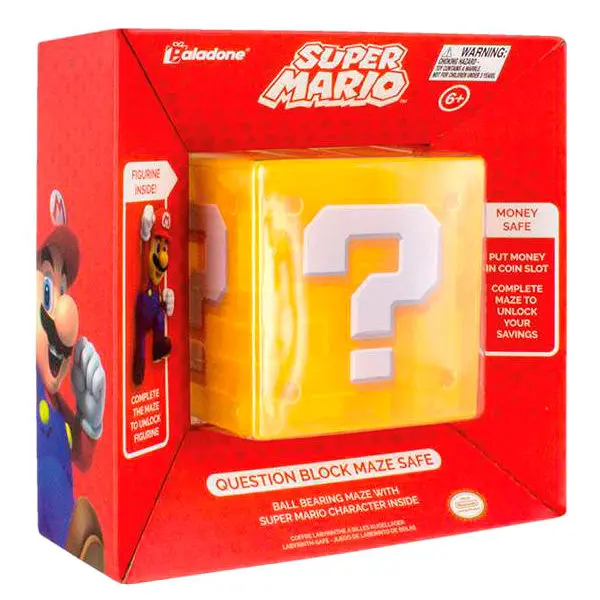 Nintendo Super Mario Bros Question Block money box product photo