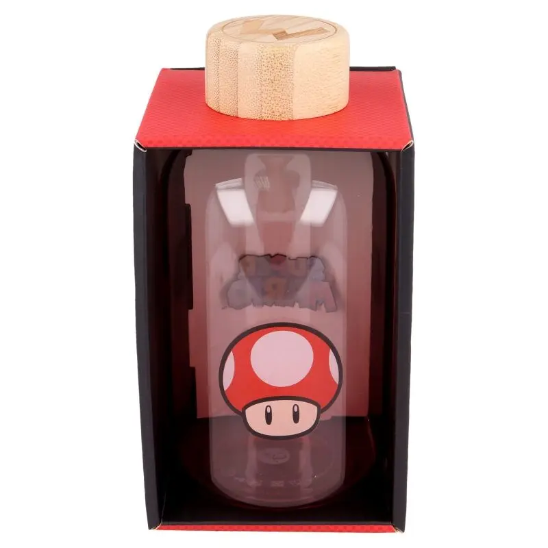 Nintendo Super Mario Bros glass bottle 620ml product photo