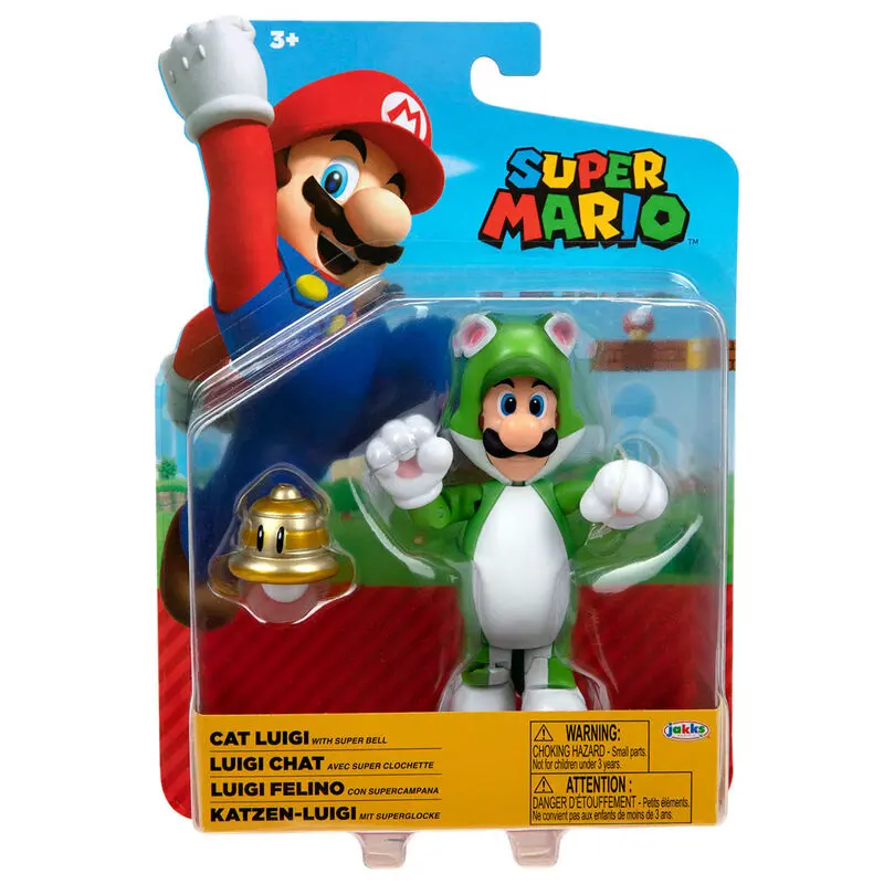 Nintendo Super Mario Cat Luigi figure 10cm termékfotó