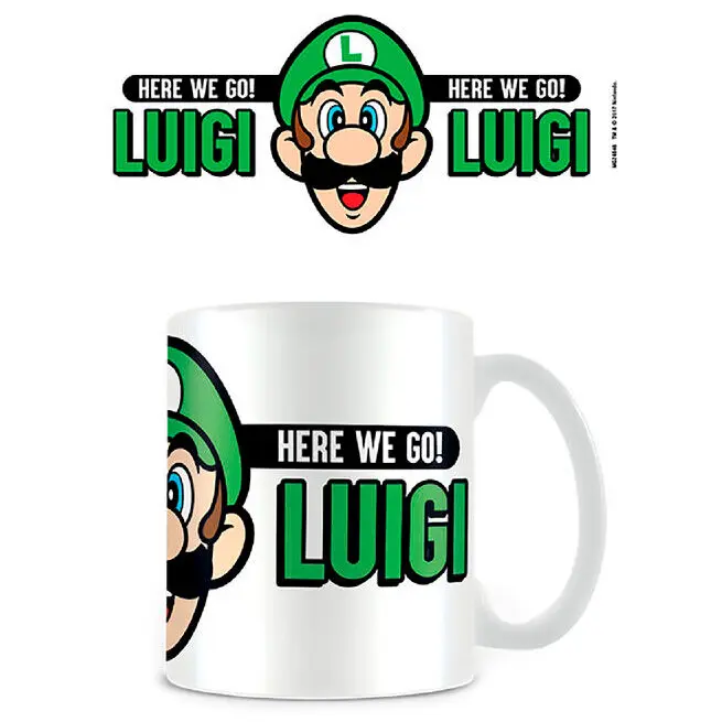 Super Mario Mug Here We Go Luigi product photo