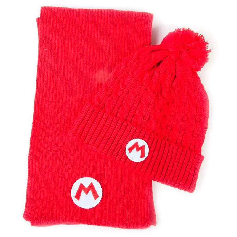 Nintendo Super Mario Beanie and Scarf set product photo