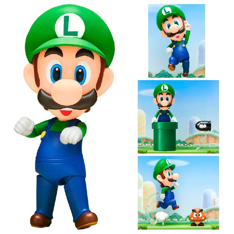Nintendo Super Mario Luigi Nendoroid figure 10cm product photo
