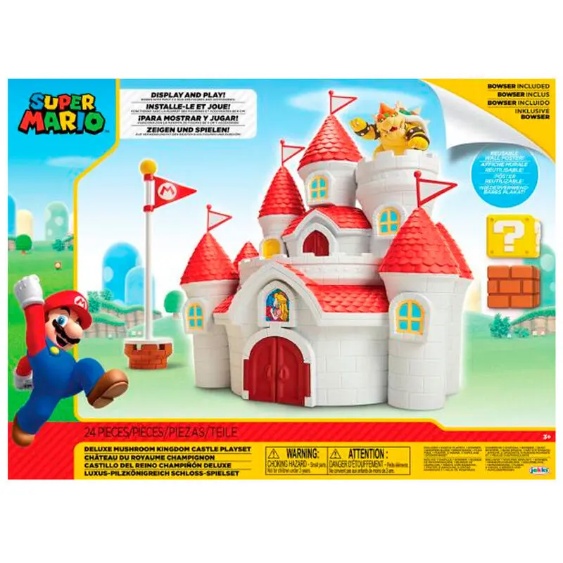 Nintendo Super Mario Mushroom Kingdom Castle playset product photo