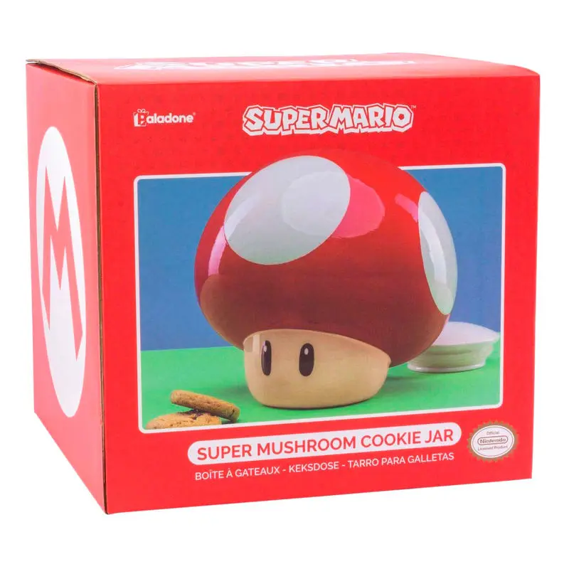 Nintendo Super Mario mushroom cookie jar product photo