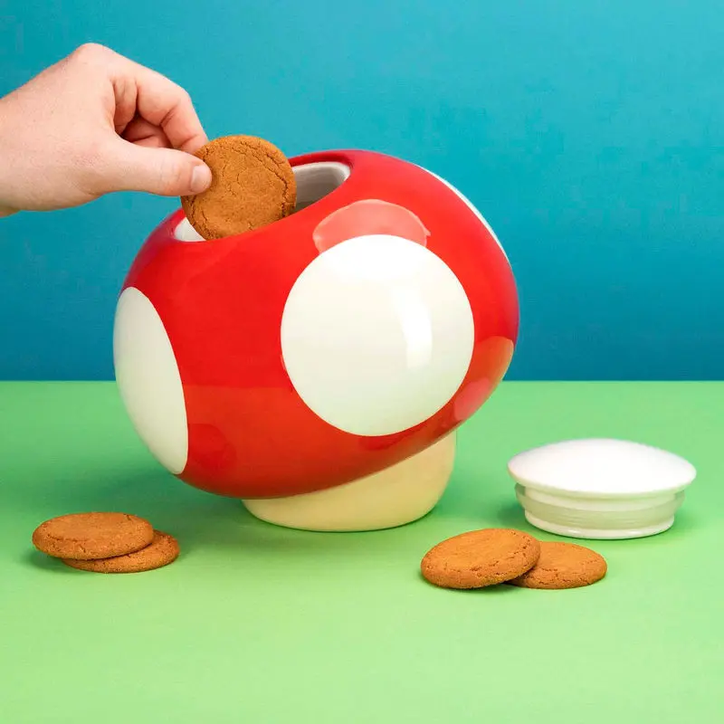 Nintendo Super Mario mushroom cookie jar product photo