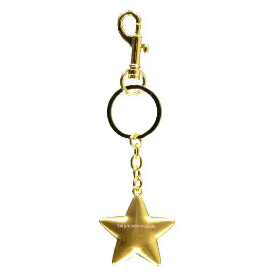 Nintendo Super Mario Star metal keychain product photo