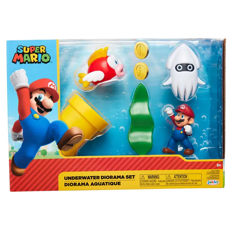 Nintendo Super Mario Underwater diorama set termékfotó