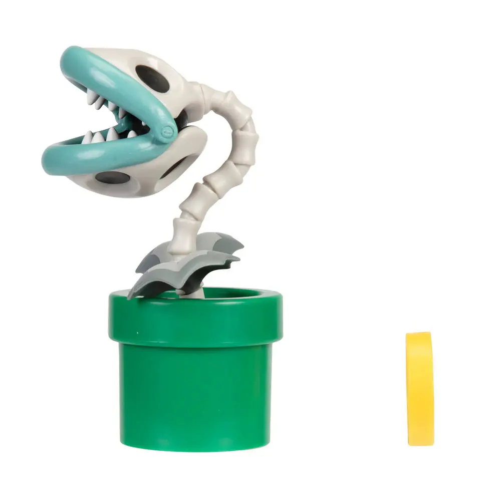Nintendo Super Mario Wave 28 figure Bone Piranha Plant 10 cm product photo