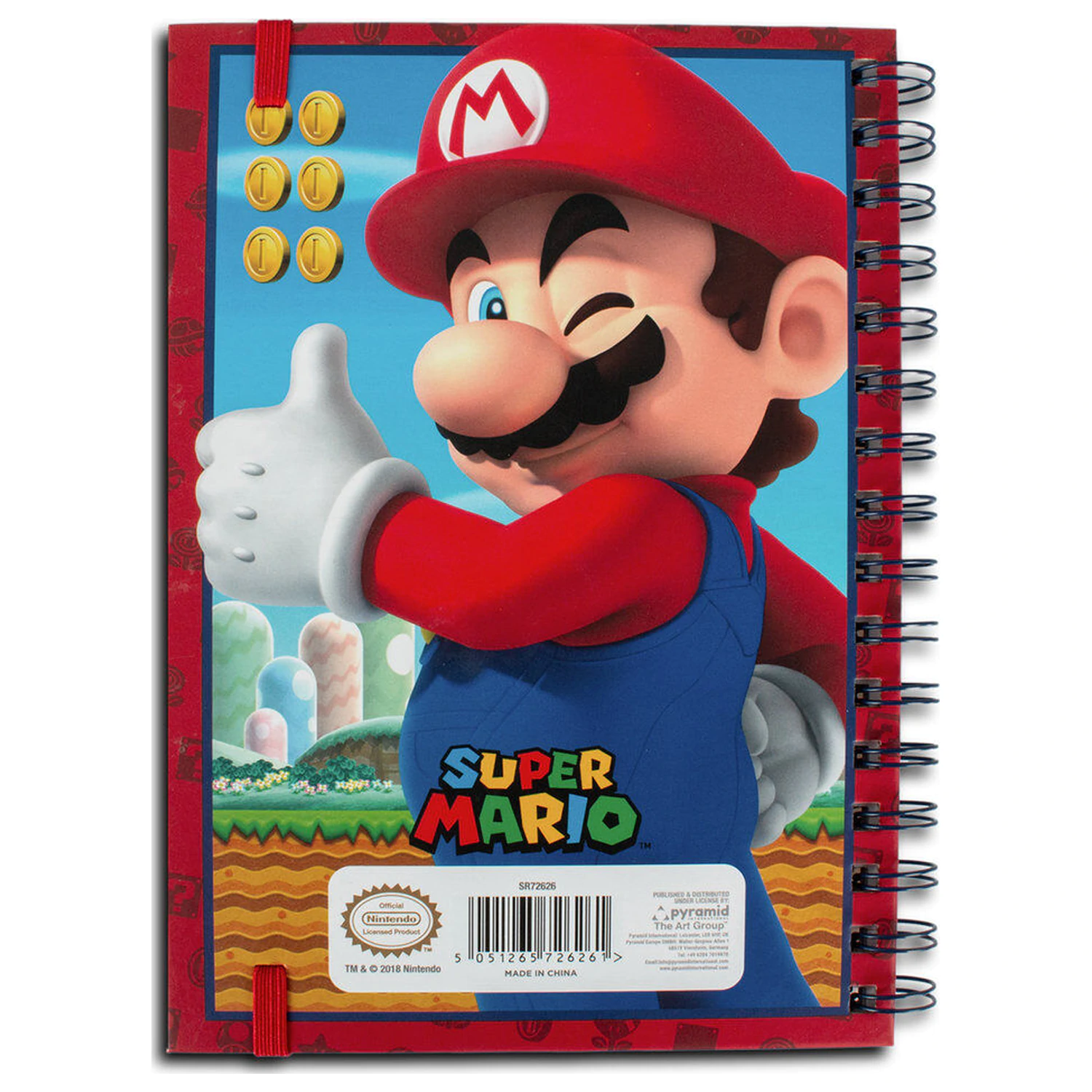 Super Mario 3D Wiro Notebook A5 Mario product photo