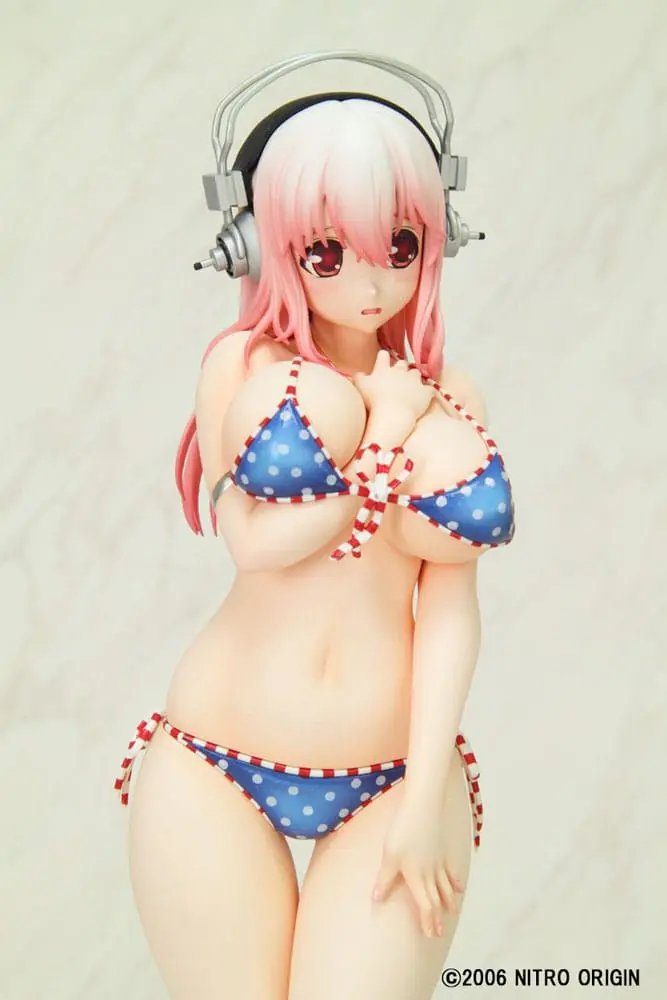 Nitro Super Sonic PVC Statue 1/6 Super Sonico Paisura Bikini Ver. Re-Run 28 cm termékfotó