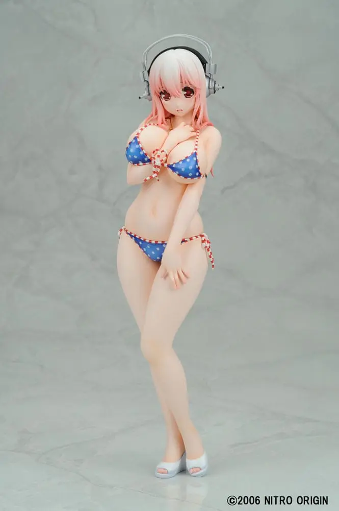 Nitro Super Sonic PVC Statue 1/6 Super Sonico Paisura Bikini Ver. Re-Run 28 cm termékfotó