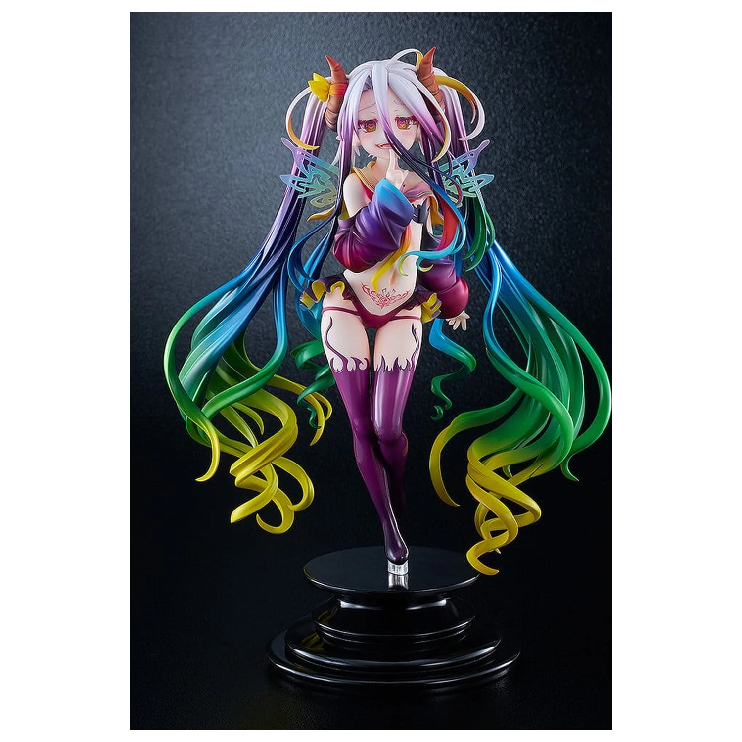 No Game No Life PVC Figure 1/7 Black Shiro 26 cm product photo
