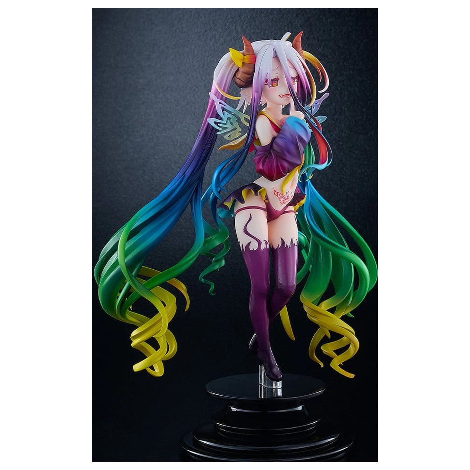 No Game No Life PVC Figure 1/7 Black Shiro 26 cm product photo