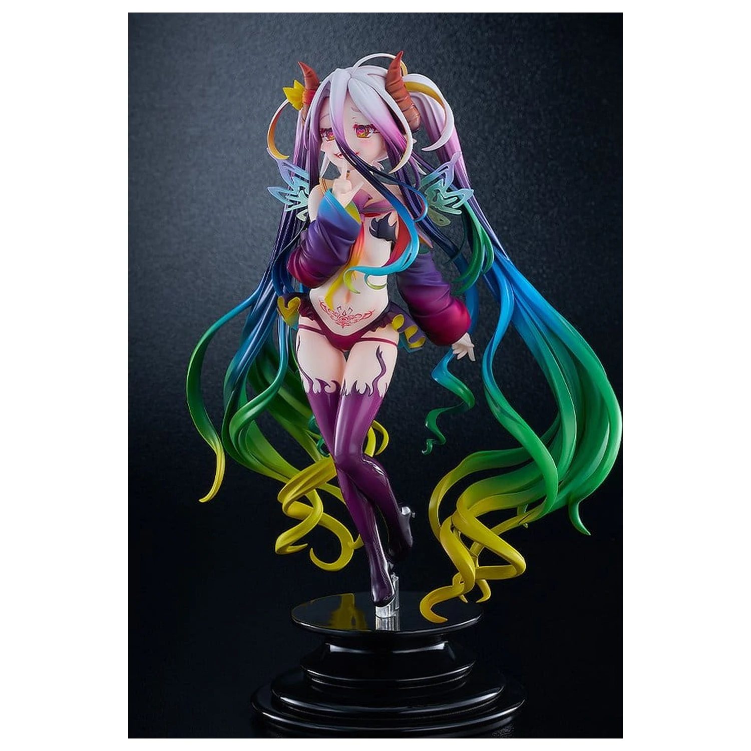 No Game No Life PVC Figure 1/7 Black Shiro 26 cm product photo