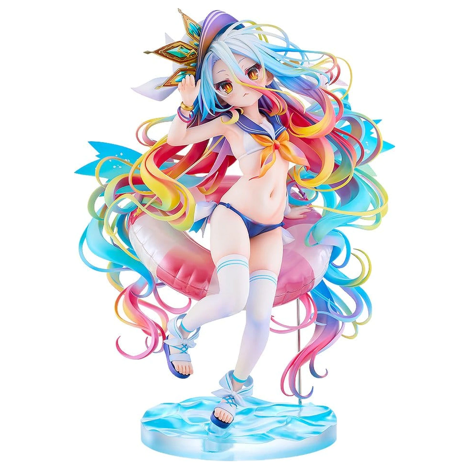No Game No Life Statue 1/7 Shiro: Sailor-Style Swimsuit Ver. 24 cm                product photo