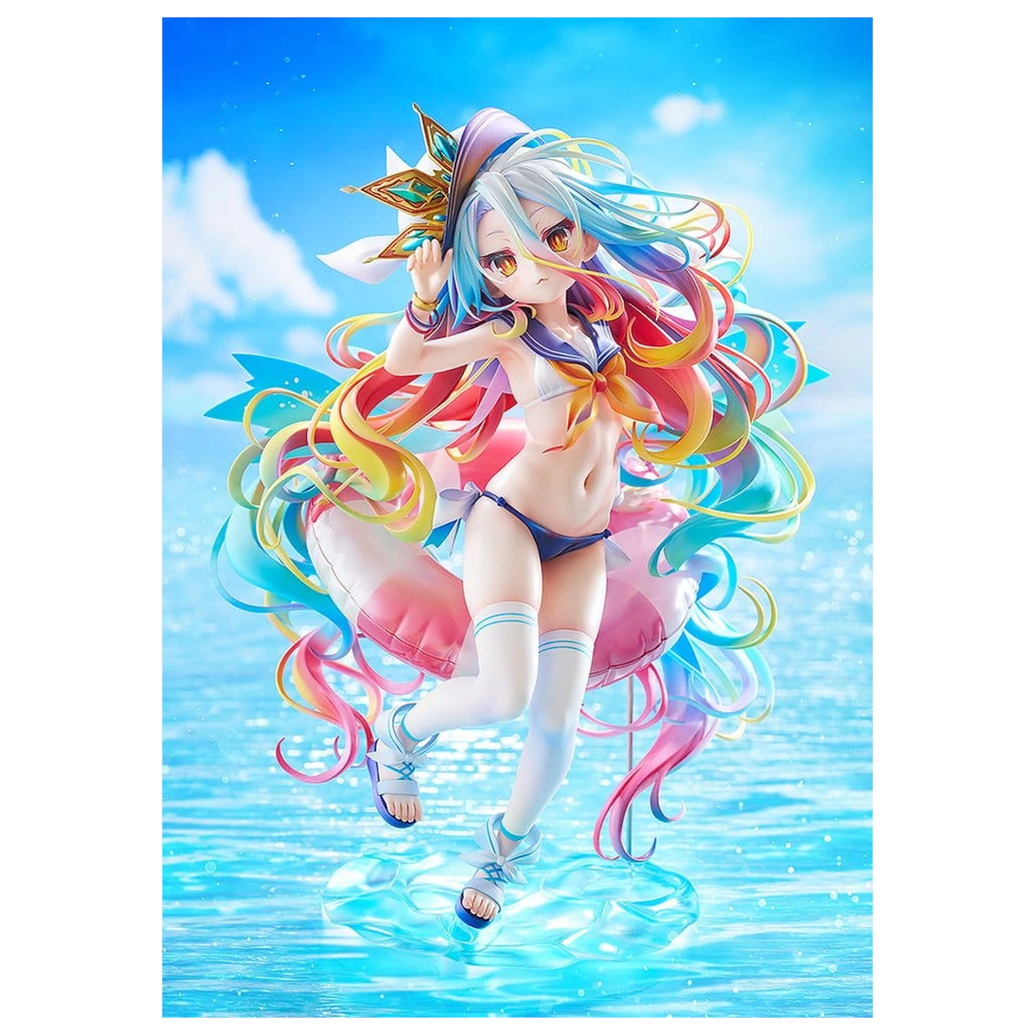 No Game No Life Statue 1/7 Shiro: Sailor-Style Swimsuit Ver. 24 cm                product photo