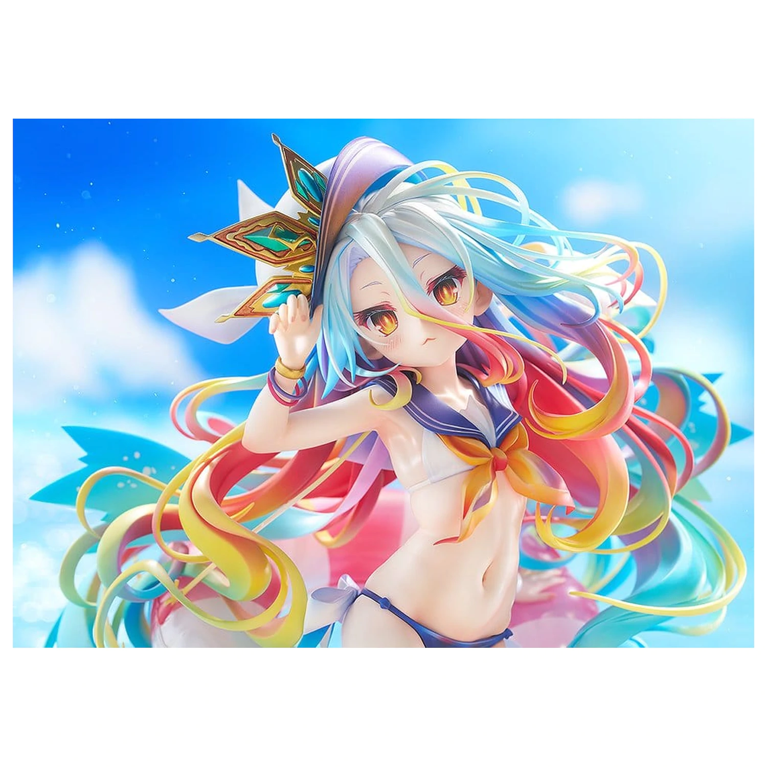 No Game No Life Statue 1/7 Shiro: Sailor-Style Swimsuit Ver. 24 cm                product photo