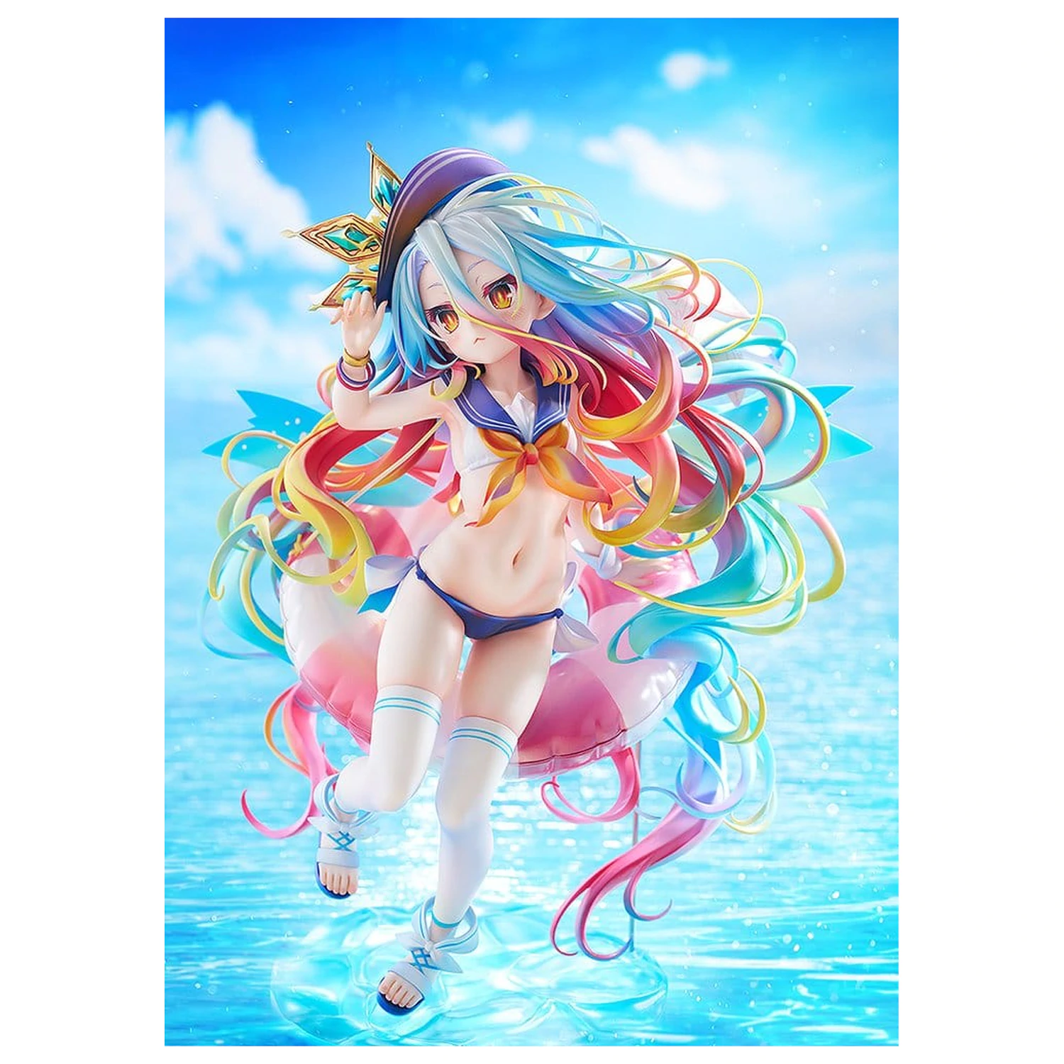 No Game No Life Statue 1/7 Shiro: Sailor-Style Swimsuit Ver. 24 cm                product photo