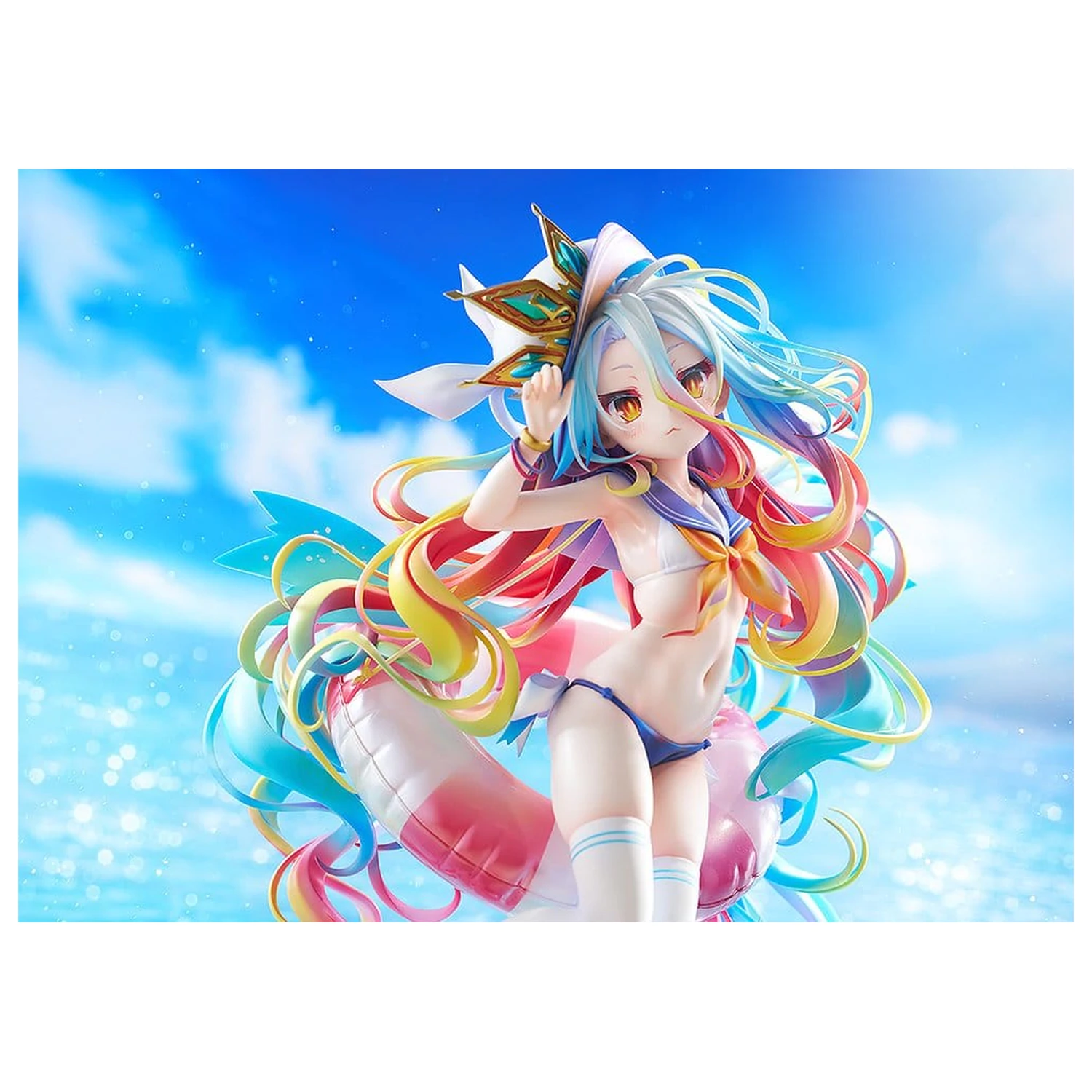 No Game No Life Statue 1/7 Shiro: Sailor-Style Swimsuit Ver. 24 cm                product photo