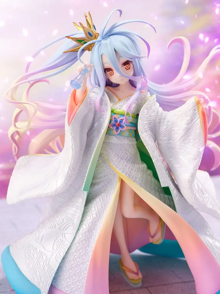 No Game no Life PVC Statue 1/7 Shiro -Shiromuku- 23 cm product photo