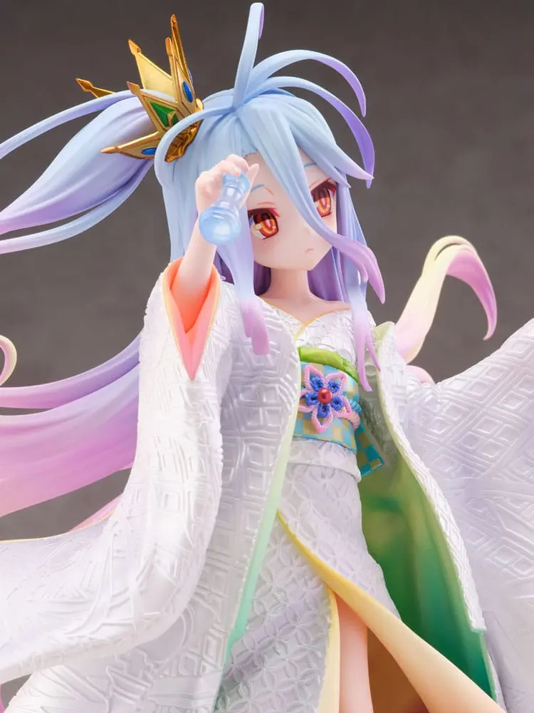 No Game no Life PVC Statue 1/7 Shiro -Shiromuku- 23 cm product photo