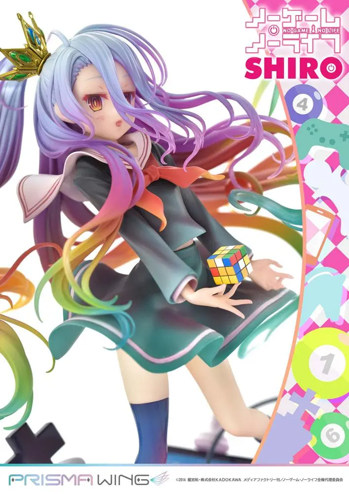 No Game No Life Prisma Wing PVC Statue 1/7 Shiro 27 cm product photo