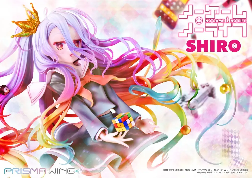 No Game No Life Prisma Wing PVC Statue 1/7 Shiro 27 cm product photo