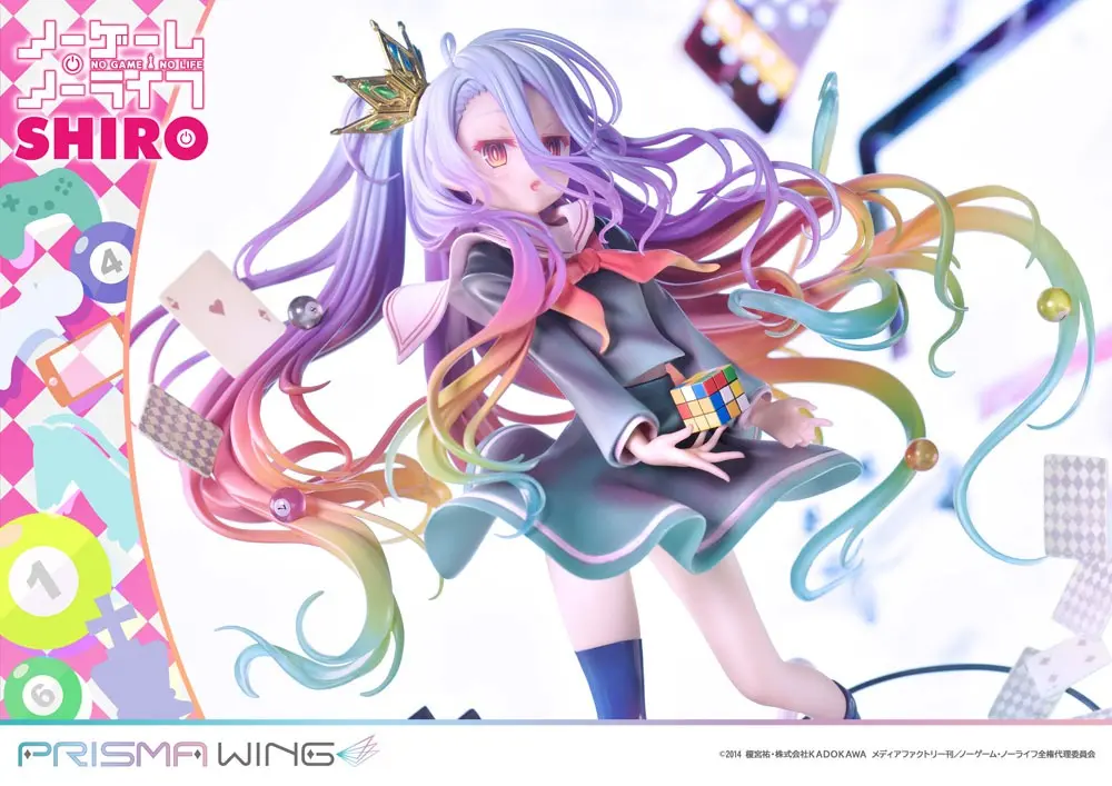 No Game No Life Prisma Wing PVC Statue 1/7 Shiro 27 cm product photo